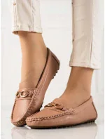 Klasické mokasíny dámské hnědé bez podpatku Klasické mokasíny dámské hnědé bez podpatku