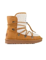 Trendy dámske hnedé snehové topánky bez podpätku Trendy dámske hnedé snehové topánky bez podpätku