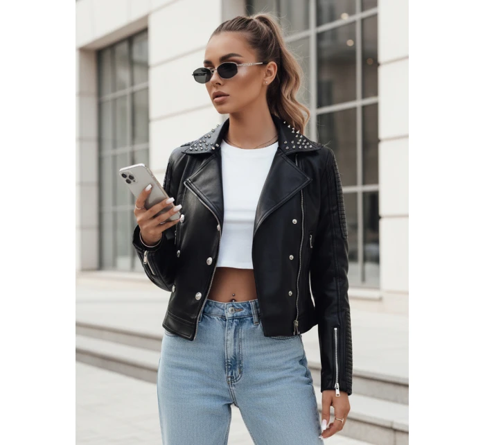 Dámská kožená bunda ramones black Dstreet model 21973528 - FashionStreet