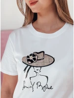 Dámské tričko s potiskem bílé Dstreet model 21986818 - FashionStreet