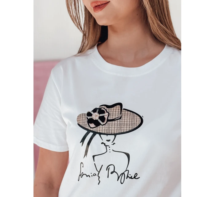 Dámské tričko s potiskem bílé Dstreet model 21986818 - FashionStreet
