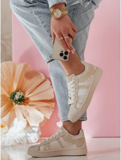 Dámské tenisky na platformě beige Dstreet model 21986989 - FashionStreet