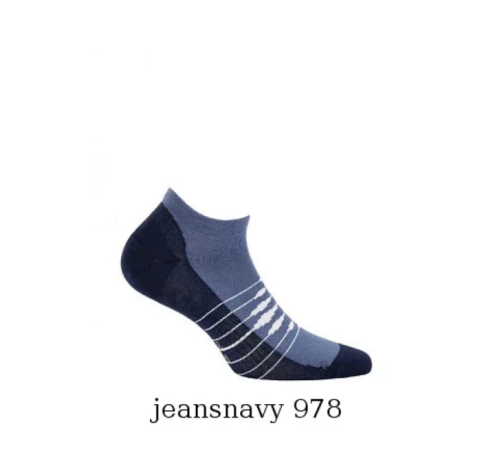 Pánske členkové ponožky Wola Sportive W91.1N3 Ag + vzor