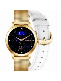Inteligentné hodinky Gravity White Gold 2 Stripes GT25-2 PRO