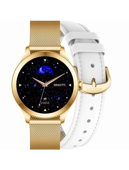 Inteligentné hodinky Gravity White Gold 2 Stripes GT25-2 PRO Inteligentné hodinky Gravity White Gold 2 Stripes GT25-2 PRO