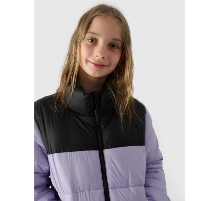Dívčí péřová bunda se syntetickou výplní Junior model 21892842 - 4F