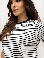Sweter IR SW model 22284413 biało granatowy - FPrice Sweter IR SW model 22284413 biało granatowy - FPrice