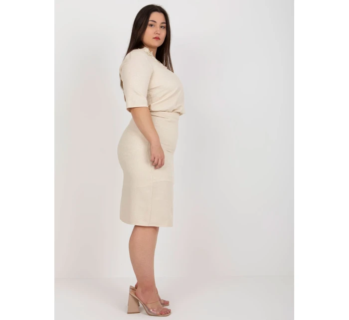 Sukňa LK SD 506697.95 béžová