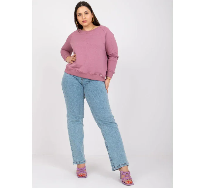 Mikina RV BL 6326.02X tmavo ružová