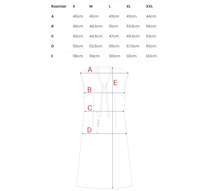Šaty áčkového střihu s vázáním a výstřihem do V  modré model 21154776 - STYLOVE