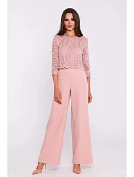 Dámsky overal S381 Powder Pink - Stylove