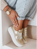 Dámske tenisky na platforme MODNIKKI gold FashionStreet ZY1004