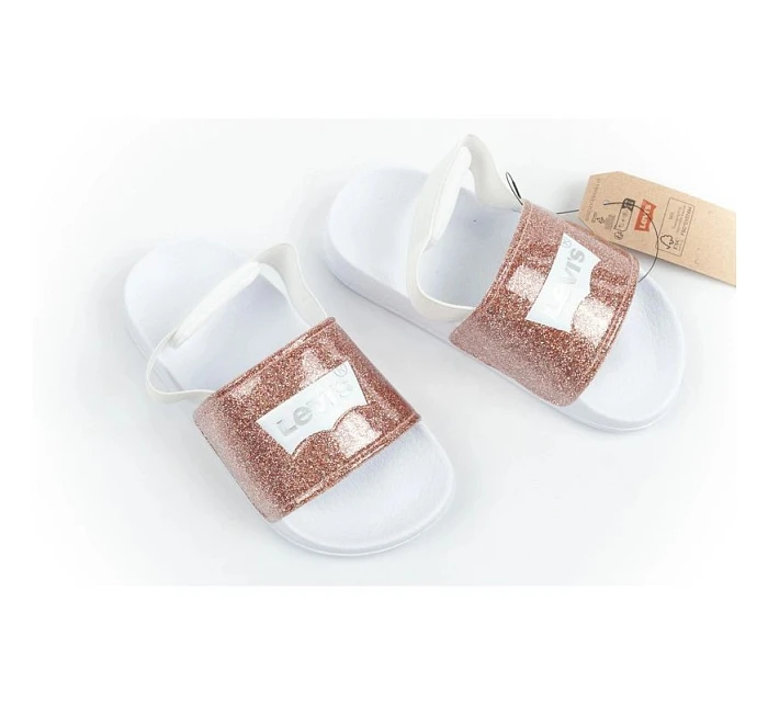 Levi's dětské žabky Pool S Mini dívčí třpytivé sandály dětské