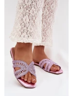 Dámské ploché fialové pantofle model 22031993 - Boto