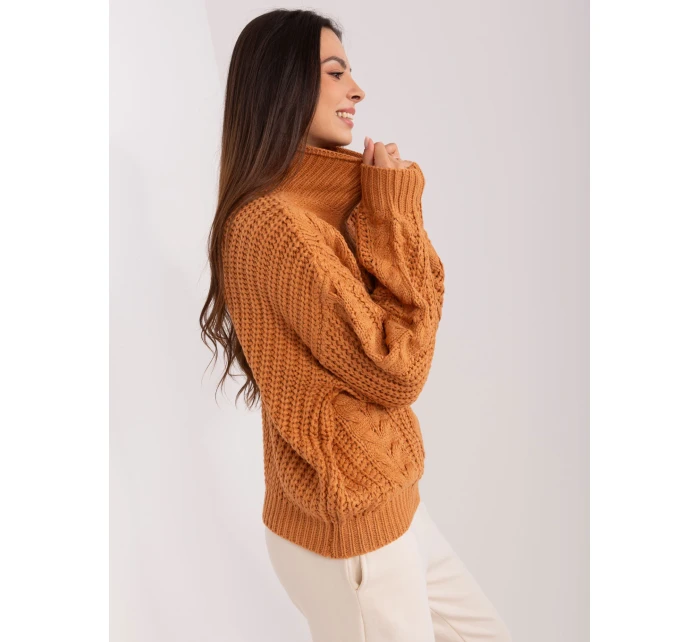 Sweter AT SW model 18909236 jasny brązowy - FPrice