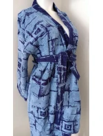 VÝPREDAJ - Detský froté župan modrý so vzorom - Vestis