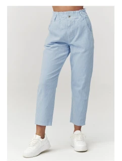 Šnúrové nohavice model 223244 Makadamia