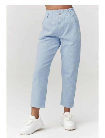 Šnúrové nohavice model 223244 Makadamia Šnúrové nohavice model 223244 Makadamia