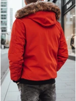 Pánská zimní bunda červená Dstreet model 21962237 - FashionStreet Pánská zimní bunda červená Dstreet model 21962237 - FashionStreet