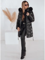 Dámská zimní bunda prošívaná s kapucí černá Dstreet model 21990463 - FashionStreet
