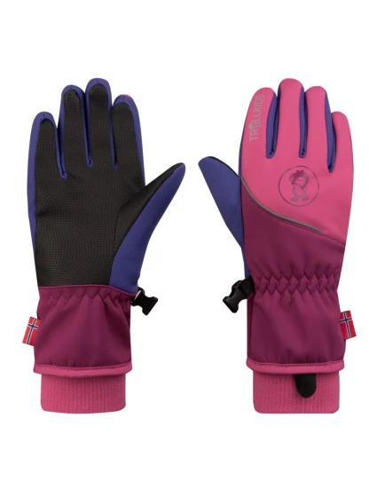 Detské softshellové rukavice Trollkids Trolltunga pre chlapcov/dievčatá (931-240)