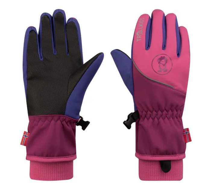 Detské softshellové rukavice Trollkids Trolltunga pre chlapcov/dievčatá (931-240)