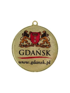 Zlatá medaila s priestorom pre emblém 25 mm - oceľová medaila s potlačou luxor jet