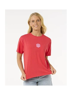 Tričko RIP CURL Icons Of Surf Relaxed Tee, červené