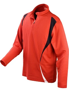 S Tréninkový top s zip s dlouhým rukávem 29. model 22426448 - Spiro
