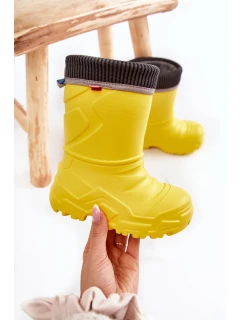 Dziecięce Kalosze Ocieplane Befado 162X302 Żółte