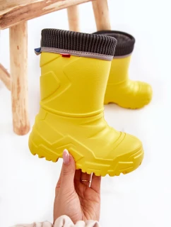 Dziecięce Kalosze Ocieplane Befado 162X302 Żółte