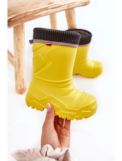 Dziecięce Kalosze Ocieplane Befado 162X302 Żółte