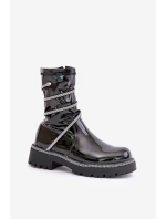 Lakované Kotníkové Boty Se Černé model 21675942 - Boto Lakované Kotníkové Boty Se Černé model 21675942 - Boto