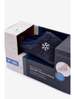 Pánské domácí pantofle tmavě modré model 21821690 - Boto Pánské domácí pantofle tmavě modré model 21821690 - Boto