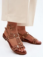 Dámske ploché sandále Light Brown PL61-0903