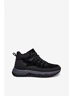 Pánské semišové zimní kozačky s podšívkou Big Star model 22556726 Černé - Big Star Shoes