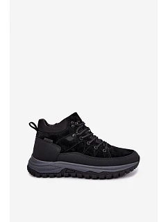 Pánské semišové zimní kozačky s podšívkou Big Star model 22556726 Černé - Big Star Shoes