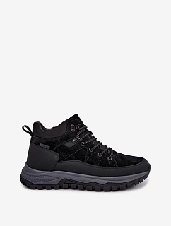 Pánské semišové zimní kozačky s podšívkou Big Star model 22556726 Černé - Big Star Shoes