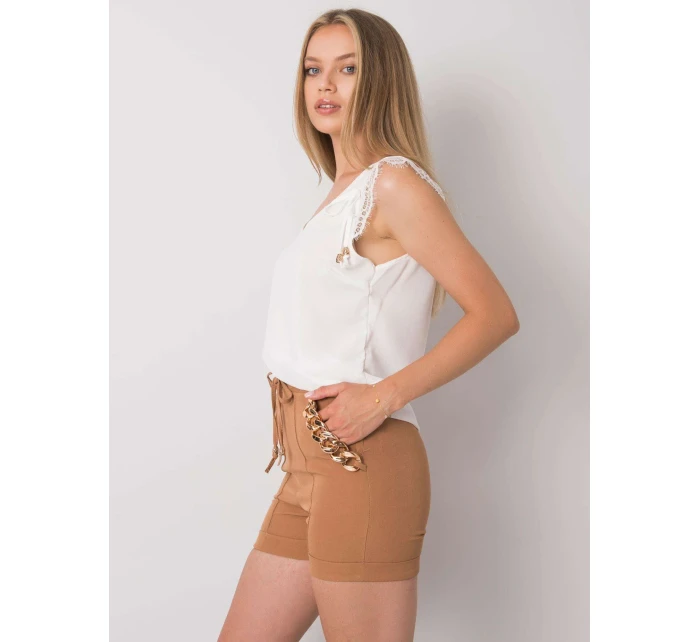 Šortky DHJ SN model 15733976 světle hnědá - FPrice Šortky DHJ SN model 15733976 světle hnědá - FPrice