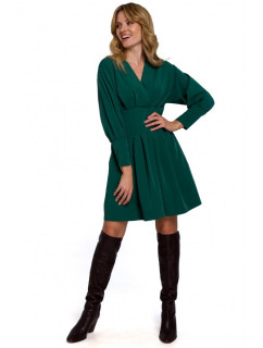Šaty s rukávy zelené model 18002890 - Makover