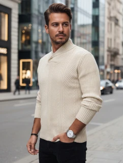 Pánsky béžový sveter FashionStreet WX2258z