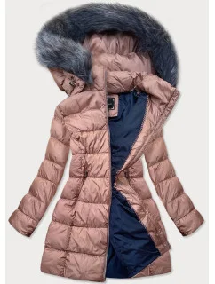 Dámska zimná prešívaná bunda Old Pink (7701)