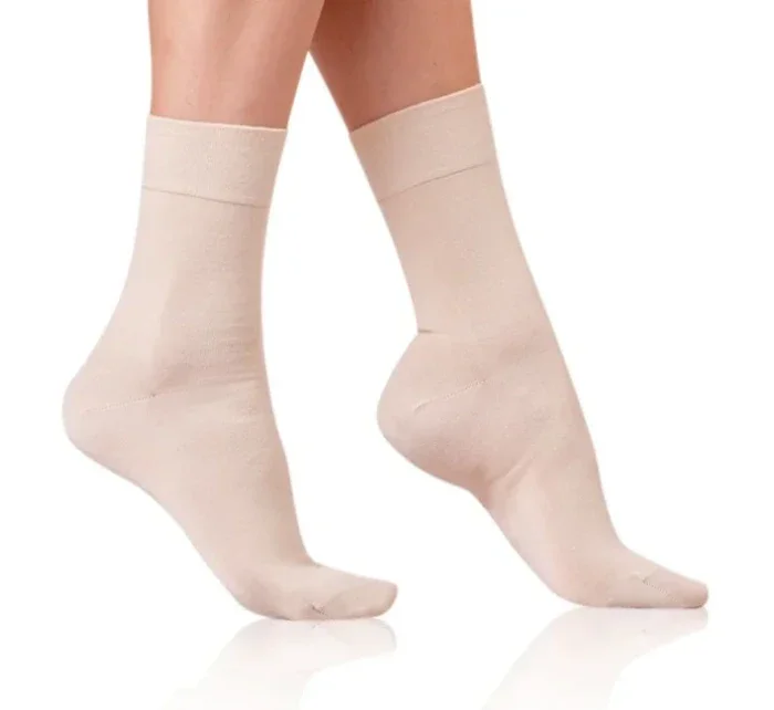 Dámske bavlnené ponožky COTTON MAXX LADIES SOCKS - Bellinda - béžová