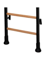ROZKLADACIE DREVENÉ KOVOVÉ GYMNASTICKÉ REBRÍKY S KOVOVOU HRAZDOU V DUBOVEJ LAVICI 511 ROZKLADACIE DREVENÉ KOVOVÉ GYMNASTICKÉ REBRÍKY S KOVOVOU HRAZDOU V DUBOVEJ LAVICI 511