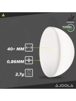 JOOLA MAGIC ABS 72 KS LOPTIČIEK NA STOLNÝ TENIS BIELY