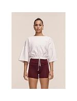 Dámske tričko CASALL Heavy Cotton Crop Tee, biela farba
