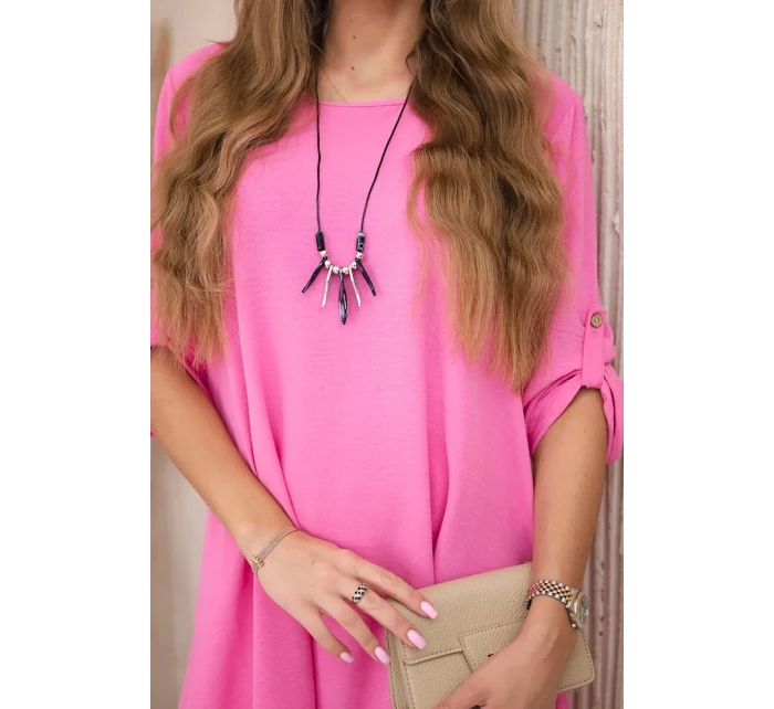 Sada halenky + kalhot s přívěskem světle růžová Sada halenky + kalhot s přívěskem světle růžová