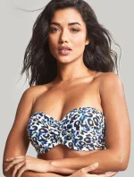 Vrchný diel plaviek Serengeti Bandeau blue animal SW1653 - Panache