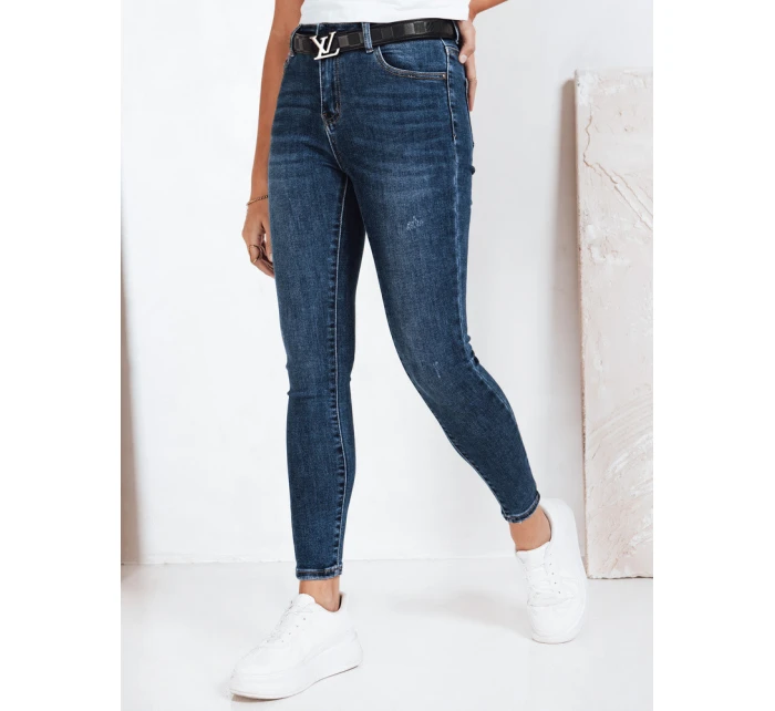Dámske skinny džínsy modré FashionStreet UY2824