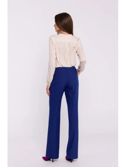 model 20502978 Kalhoty Bootcut modré - STYLOVE model 20502978 Kalhoty Bootcut modré - STYLOVE